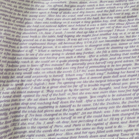 Alice in wonderland litograph infinity scarf - Picture 3 of 5